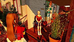 exploring the harem hotel in game level 234