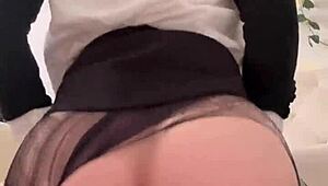 Petite Wednesday Addams Bounces Hard On Big Dildo