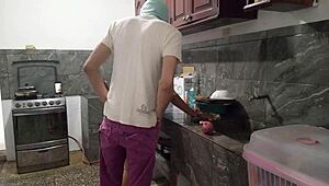 I Remove The Bait From My Stepbrothers Penis In The Kitchen And Give Him A Luxurious Homemade Blowjob