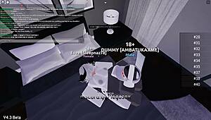 Roblox porn with blowjob and anal riding