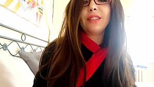 stepmom gives relaxing massage with gentle touches and care