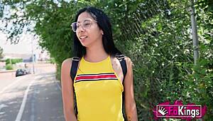 Young amazing latina sole vargas desperate for true bareback casting fuck