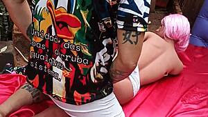 i'm eating that stretched ass of the sex toy bitch