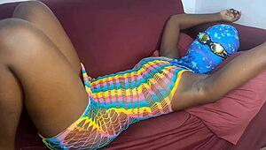 Sexy brunette latina with big ass waits for monster cock in her open pussy