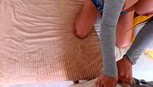 Mexican slut fucked by dad's horny old friend 😈