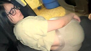 my step-cousin arrives very horny she was good in amateur couple fucking