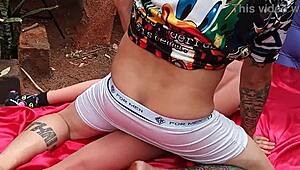 i'm eating that stretched ass of the sex toy bitch