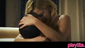 Cute Blonde With Small Tits Gets Fucked In Doggystyle And Titty Fuck Positions By Hard Cock.