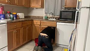 Little Cock Starved Whore Sucks A Cock And Eats Fresh Jizz Not For The First Time