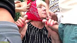 wild granny anal orgy