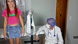 Gynecology Team Rips Clothes For Patient's First Creampie!