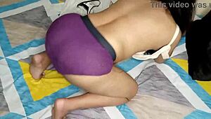 Caught fingering bhabhi in the bathroom and fucked her pussy!