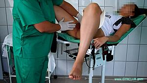 Nurse Vibrator Exam on Patient