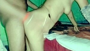 indian hot girlfriend gets fucked by big cock in various positions, moaning loudly
