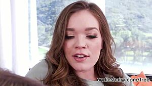 two horny teens share cock, suck balls, pounded by bbc