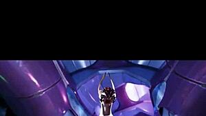 Female Sangheili Fucks Man with Monster Cock and Creampie