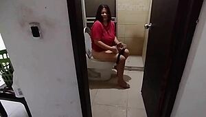 i spied on my stepsister in the bathroom and she made me fuck her big ass