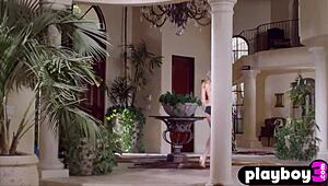 big booty milf and asian cougar stripping down together