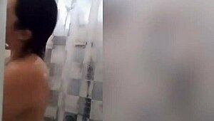 Cute Latina Showering!