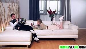 Stepmom Teaches Taboo Trio