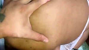 Stepfather indulges in young stepdaughter's big ass with anal fucking.