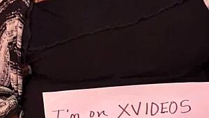 A verification video featuring a mature Latina BBW