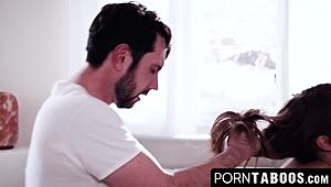 Porntaboos.com - Naughty Paige Owens Choked, Gagged, and Drilled Hard in Rough Doggystyle with Big Cock