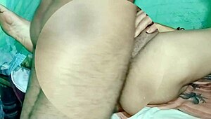 indian hot girlfriend gets fucked by big cock in various positions, moaning loudly