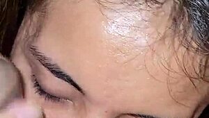 I cum in her mouth after she sucks my cock hard