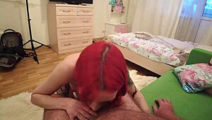 Hairy Dude Fucking Hot Redhead Valera In Homemade Amateur Scenes With Riding And Moaning