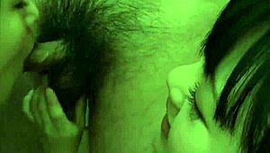 Asian Schoolgirls Sanae Akino And Kaede Aoshima In Hardcore Group Creampie Session