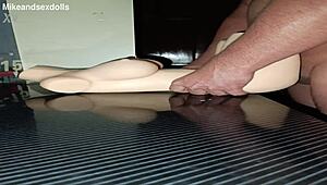 Sally Feels Intense Pleasure In Novel Positions On Desk