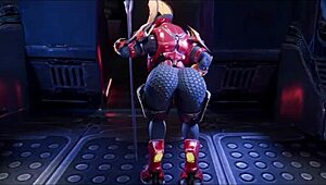 Female Sangheili Fucks Man with Monster Cock and Creampie