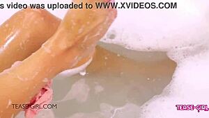 Beautiful Brunette Teen Student Appears So Alluring