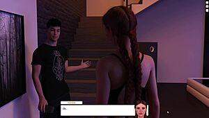 Redhead Rides Big Cock In Midnight Anal Session