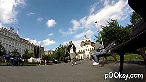 Natural cute babe with big boobs sucks and fucks dirty french amateur