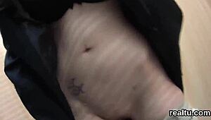 Luscious Czech Chick Teased Hard in Hypermarket