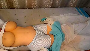 Flirtatious Stepsister's Horny Halloween Encounter