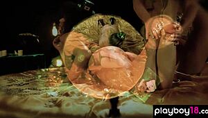 Lesbian milf bobbi dean gets sensual massage by petite blonde gf