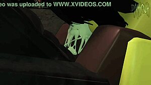 Roblox noob gets her big ass fucked by big black cock Damicuh in intense action