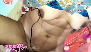 Indian dever convinces bhabi with fingering her creamy pussy