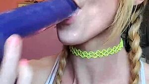 I watched Vanessa Hastings take a messy spit-covered dildo deep in her throat