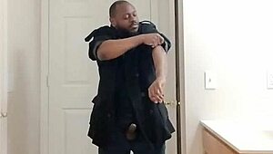 Man Fantasizes About Girlfriend Wife During Solo Masturbation In Garage