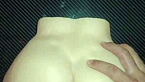 Candy Enjoys Intense Doggy Style Sex, Pounded Hard on Both Sides, Cum on Big Ass!