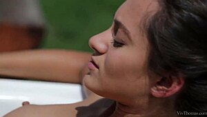 Blonde Nesty And Brunette Shrima Malati Engage In Intense Lesbian Outdoor Action