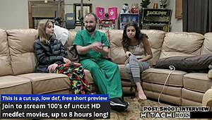 Daisy Bean spreads her legs for a mandatory hitachi orgasm from Doctor Tampa in the hospital.