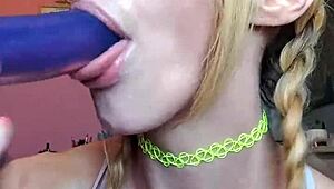 I watched Vanessa Hastings take a messy spit-covered dildo deep in her throat