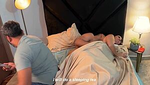 Milf's Big Ass Tempts Horny Stepson in Bed