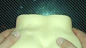 Candy Enjoys Intense Doggy Style Sex, Pounded Hard on Both Sides, Cum on Big Ass!