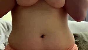 I stuff my panties into my wet puffy pussy for intense masturbation.